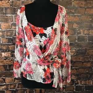 Diane Von Furstenberg silk tank & blouse set sz 10